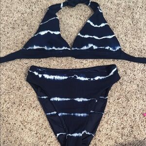 BECCA Deep Blue and White Swimwear